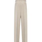 Pantaloni Elois in lino e lyocell DP843 CF0197DBM5010 DONDUP 