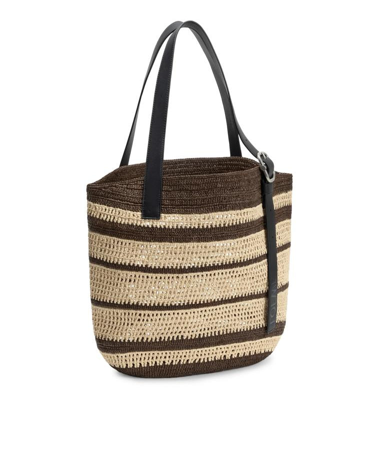 Borsa cesto Loop in rafia BB22LOBX01 9587 LOEWE 