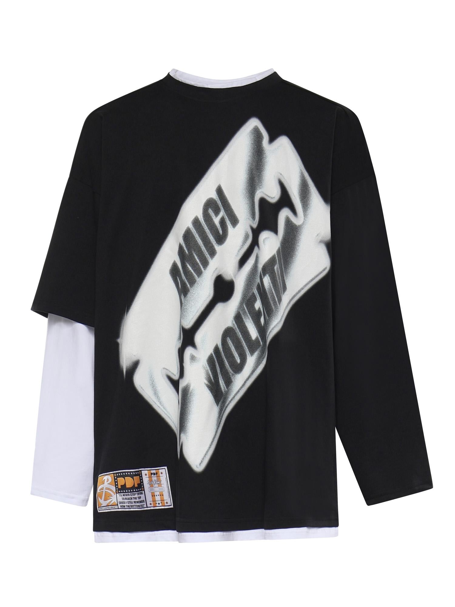 T-shirt a maniche lunghe con stampa DFM54039TJ101 BLADE PDF CHANNEL 