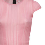Maglia Tambora a costine<BR/> 104773 A1NDN50 PINKO 