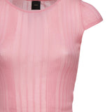 Maglia Tambora a costine<BR/> 104773 A1NDN50 PINKO 