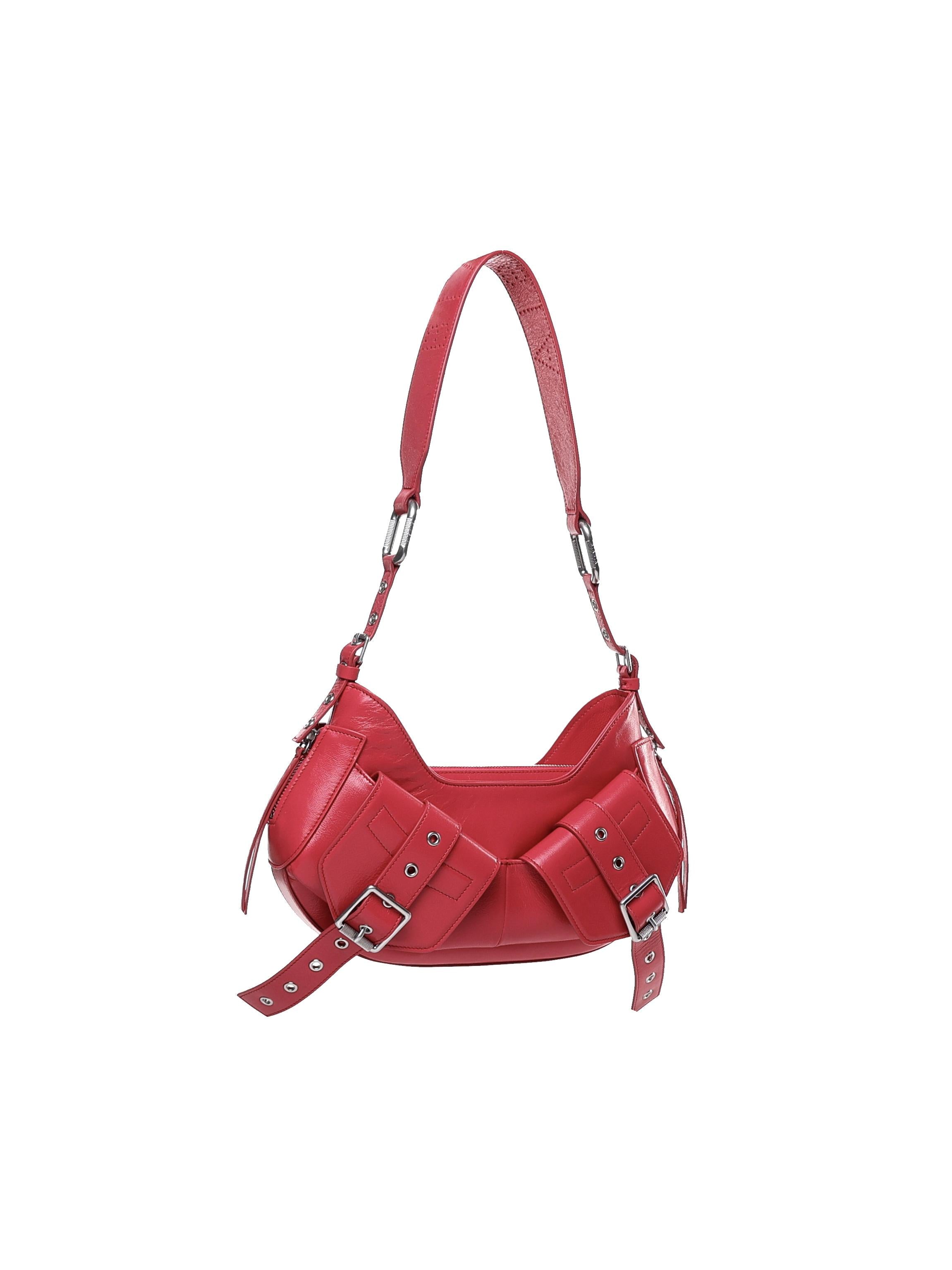 Borsa a spalla Y2K.001 FBBP70001STR -CILIEGIA/NIKEL BIASIA 