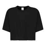 T-shirt cropped con ricamo logo 104257 A2F8Z99 PINKO 