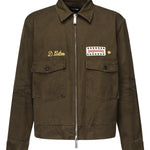 Giacca con zip e logo<BR/> S74AM1581 S41794728 DSQUARED2 
