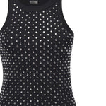 Canotta con strass e borchie<BR/> 105928 A2XYZ99 PINKO 