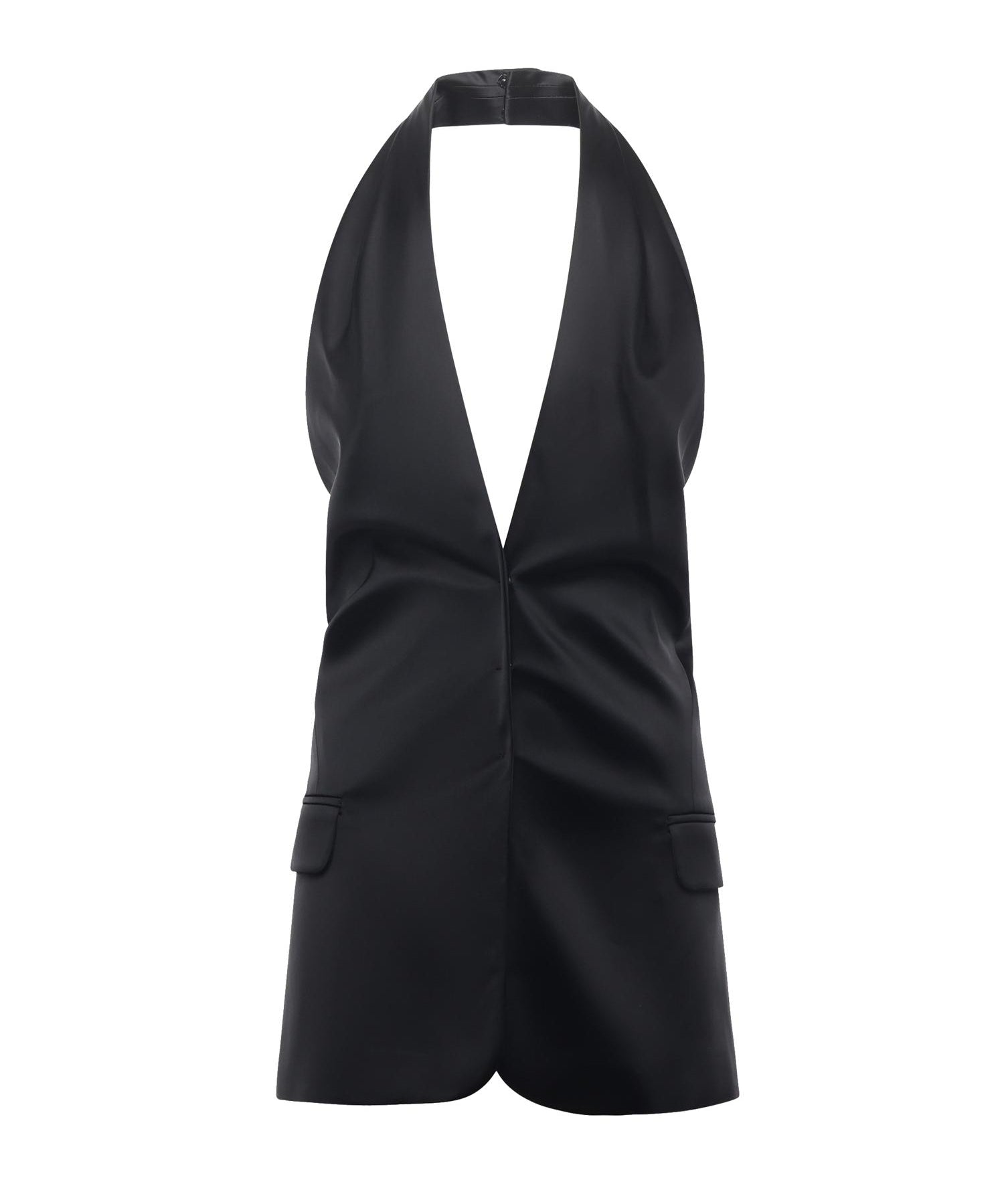 Top incrociato in satin 79AJM692 N0451899 GENNY 