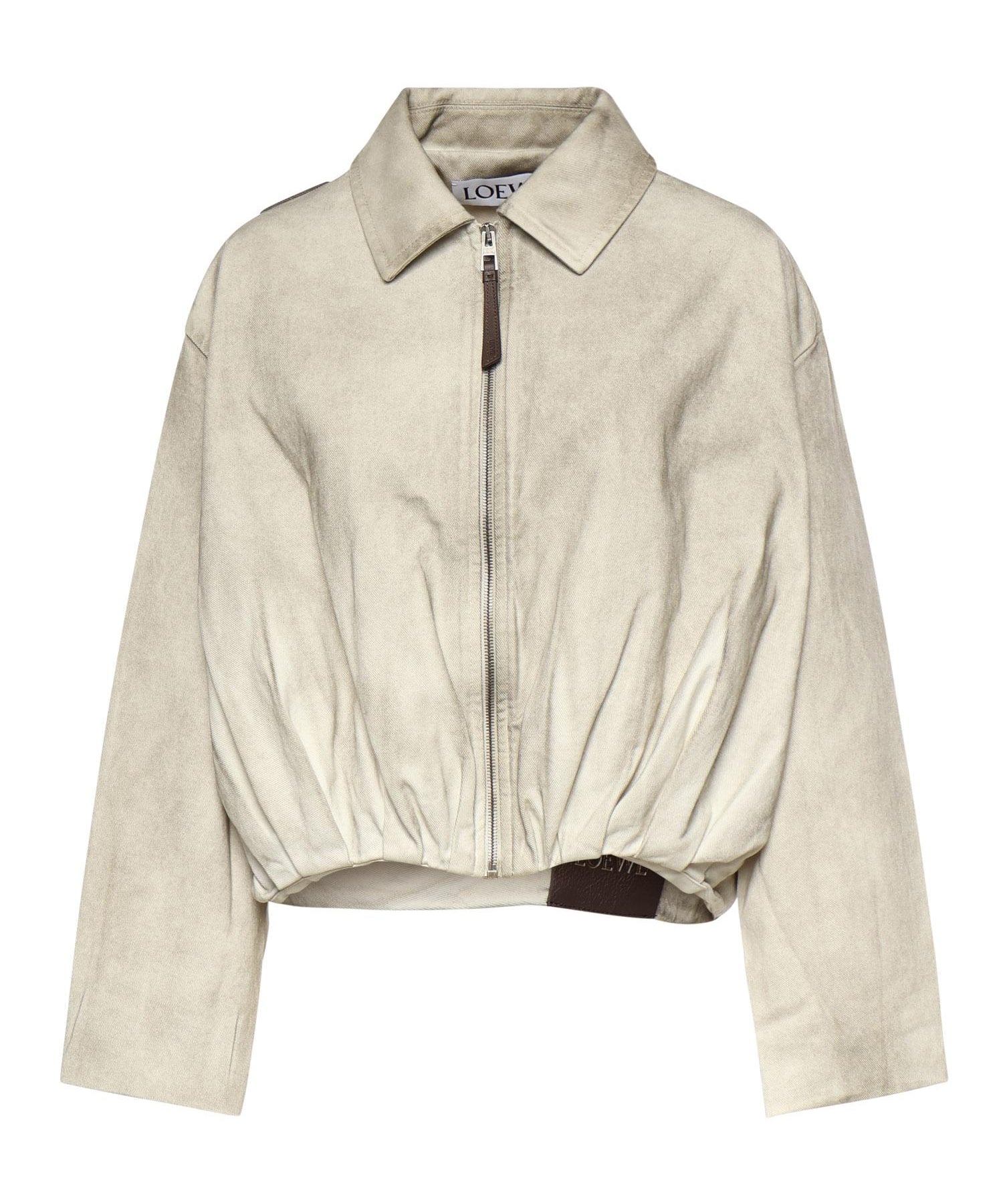 Giacca drappeggiata in cotone S359Y50XAE 1130 LOEWE 