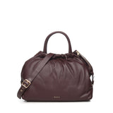 Borsa in pelle con logo BIBP9E701 PRUGNA BIASIA 