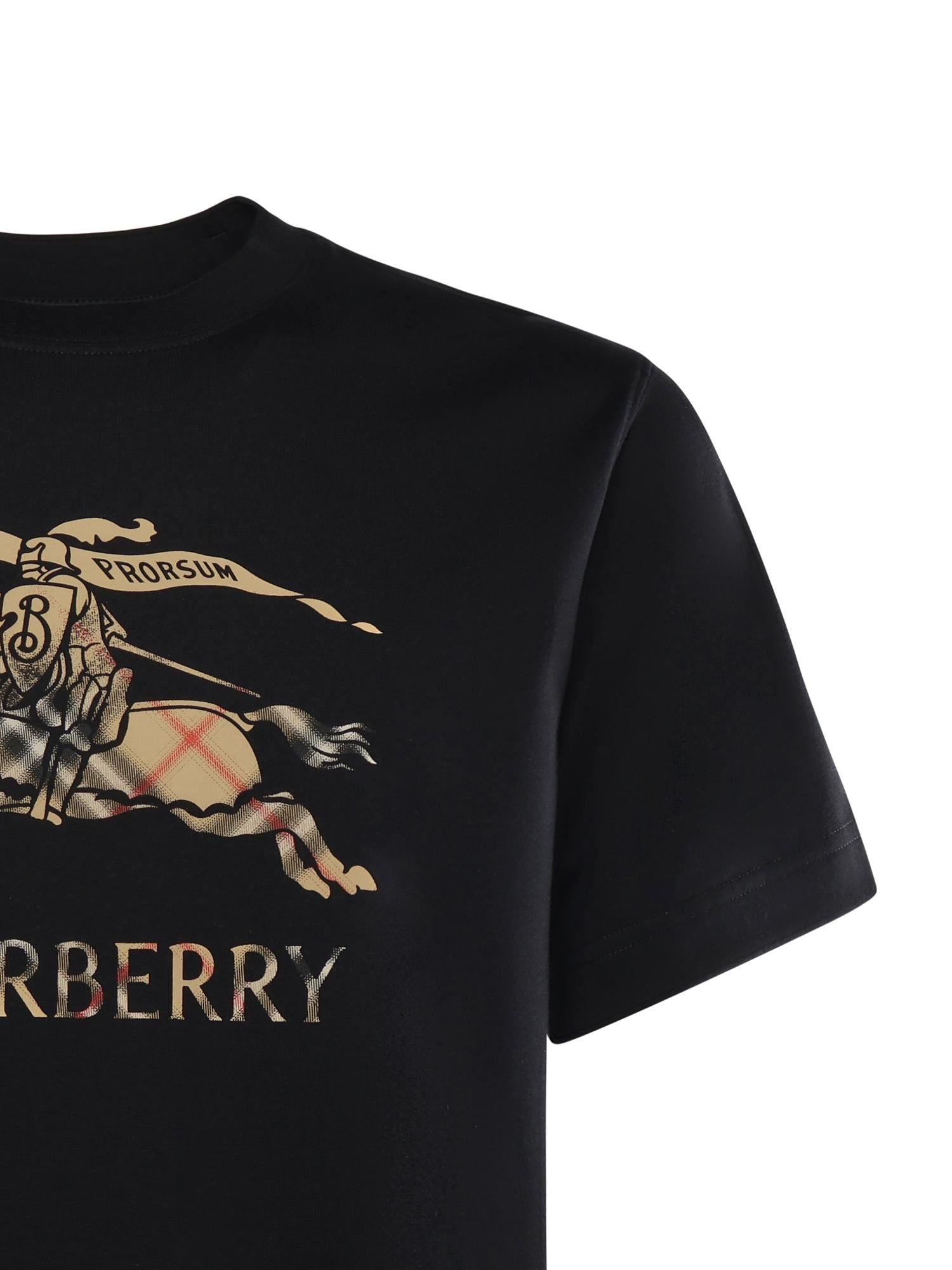 T-shirt in cotone con EKD sfumato 8119013 A1189 BURBERRY 