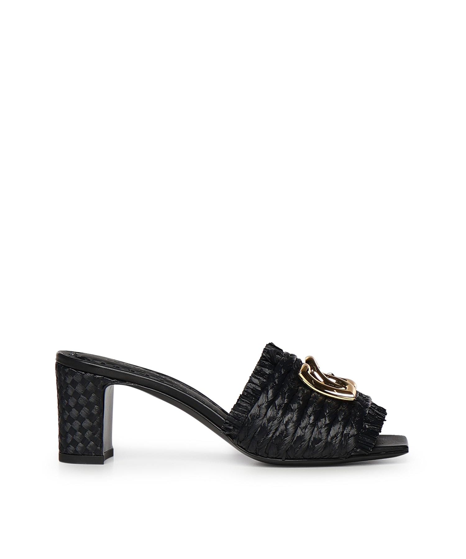 Mules in rafia con logo CR1993 AN21780999 DOLCE & GABBANA 