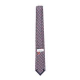 Cravatta in seta stampa Gancini chain 351298 786570002 FERRAGAMO 