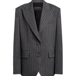 Blazer monopetto in fresco di lana gessato DJ861 ES0080D903 DONDUP 
