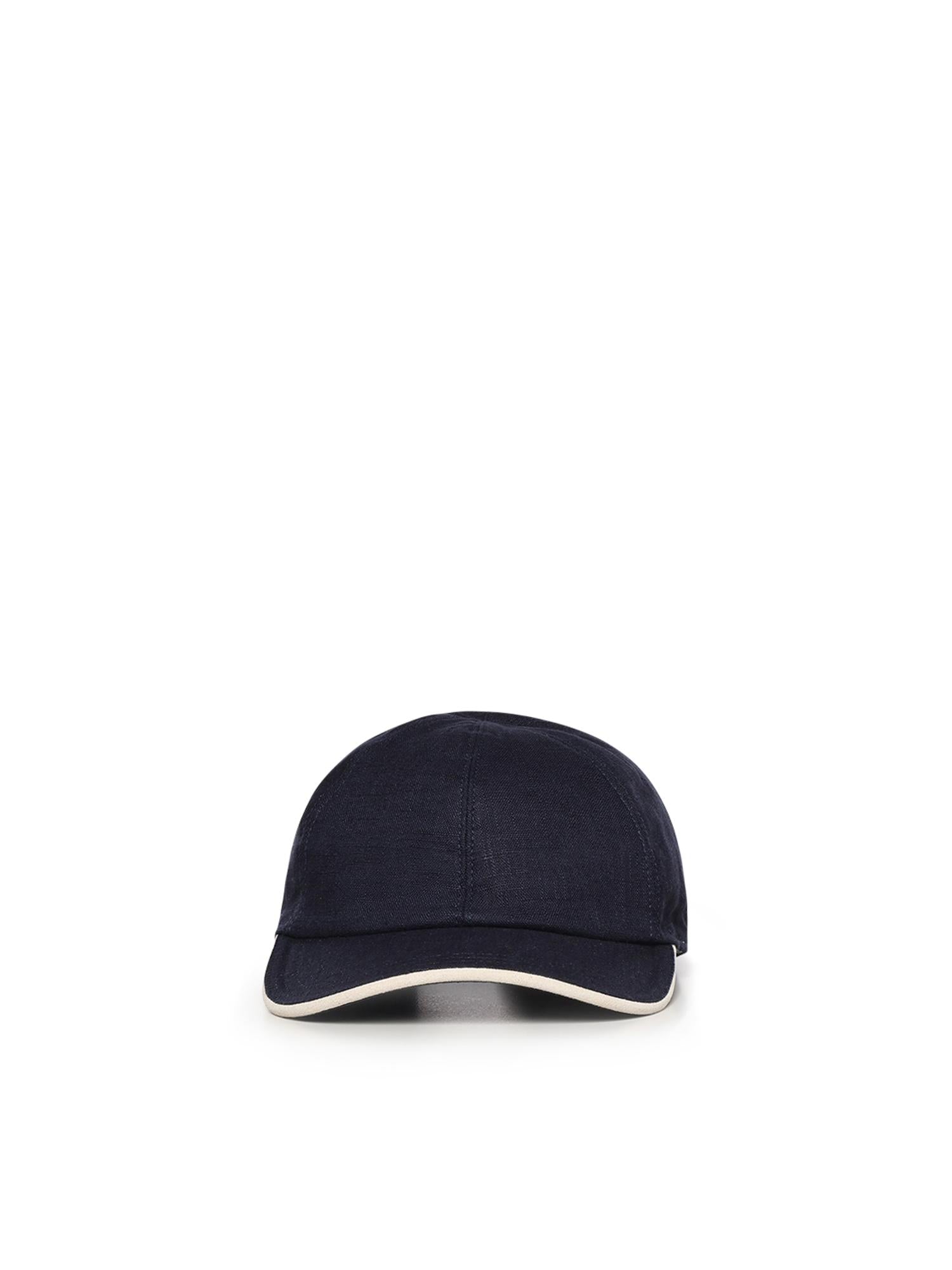 Cappello da baseball in lino e cotone M77CPLM25TES0M226 11-02 ELEVENTY 