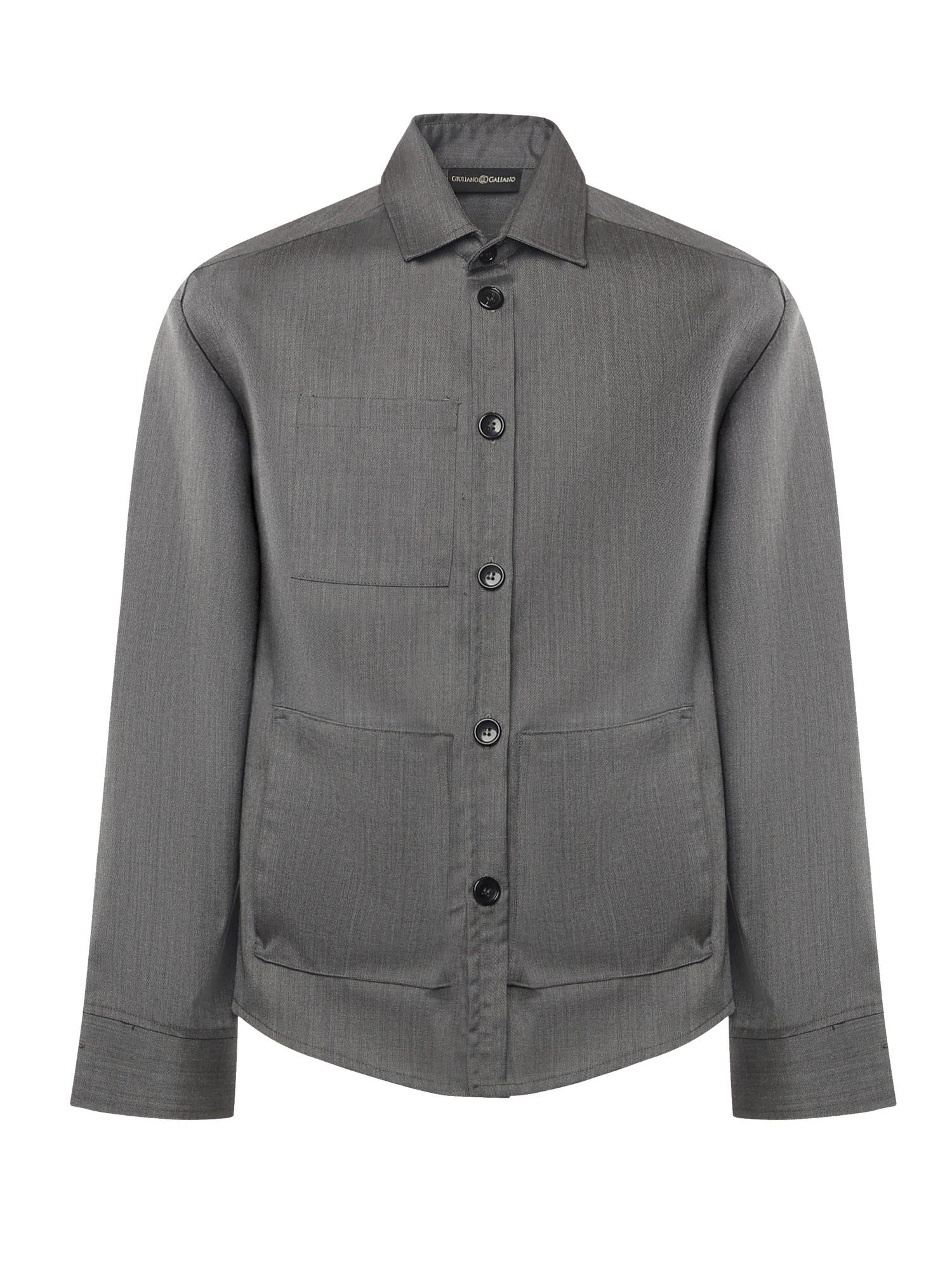 Camicia Tobhias in lana TOBHIAS GRIGIO GIULIANO GALIANO 