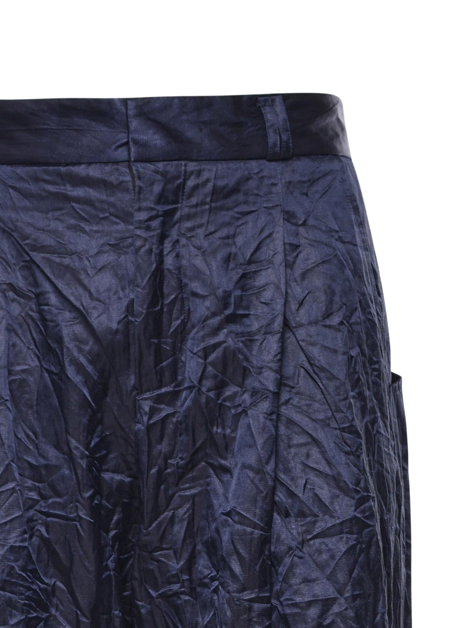 Pantaloni Velvet super loose PT016V2 NVY BONSAI 