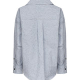Camicia a righe in cotone e lino 819968 V5CW04028 BOTTEGA VENETA 