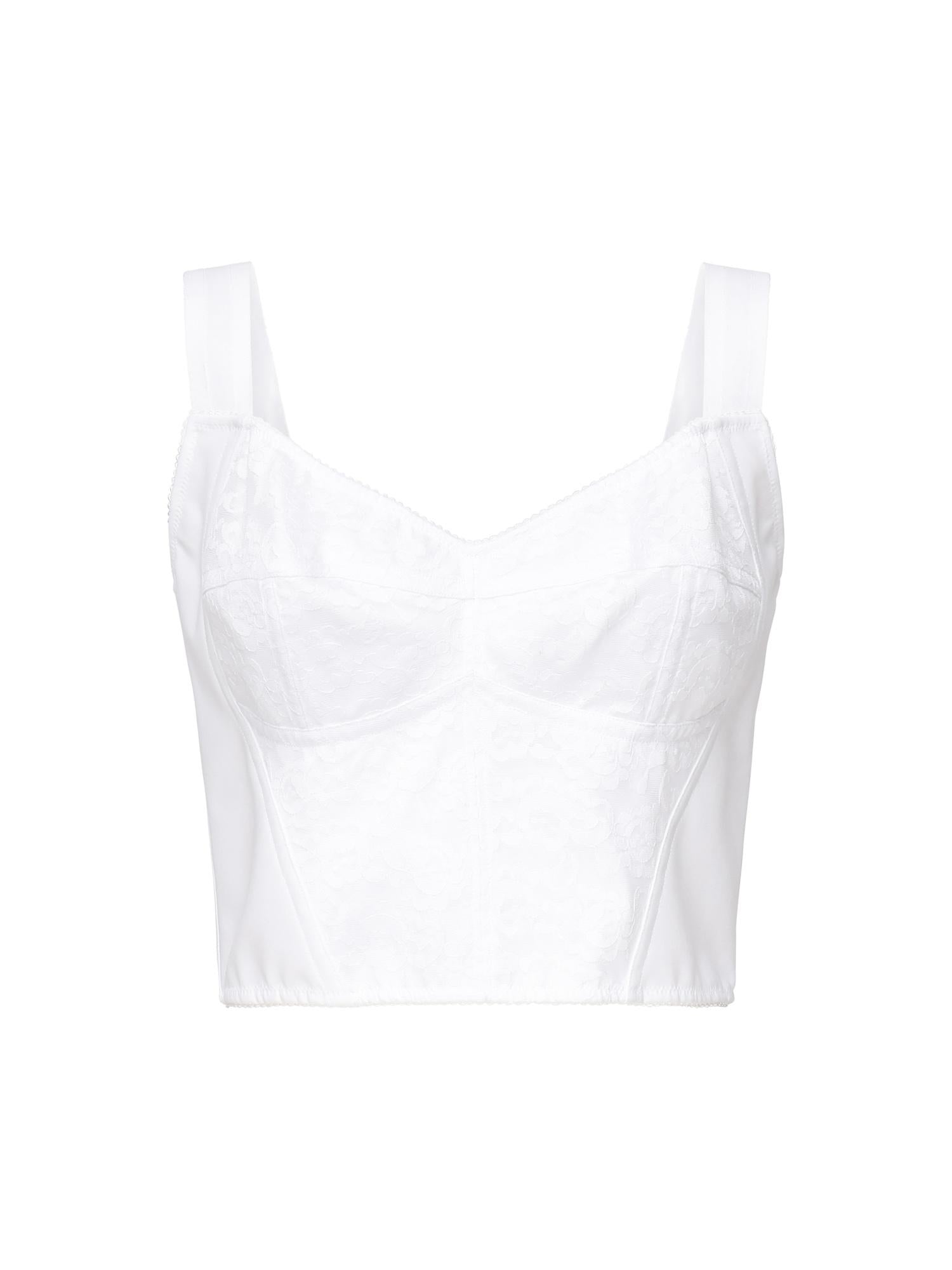 Top bustier in guaina jacquard e pizzo F7T19T GDCLQW0800 DOLCE & GABBANA 