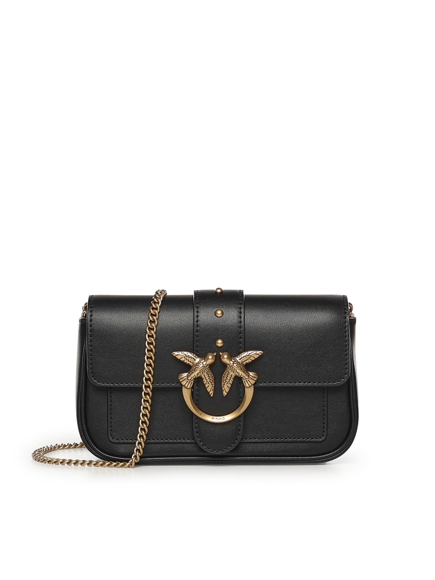 Borsa piccola pocket Love Bag One Simply in pelle 100061 A0F1Z99Q PINKO 