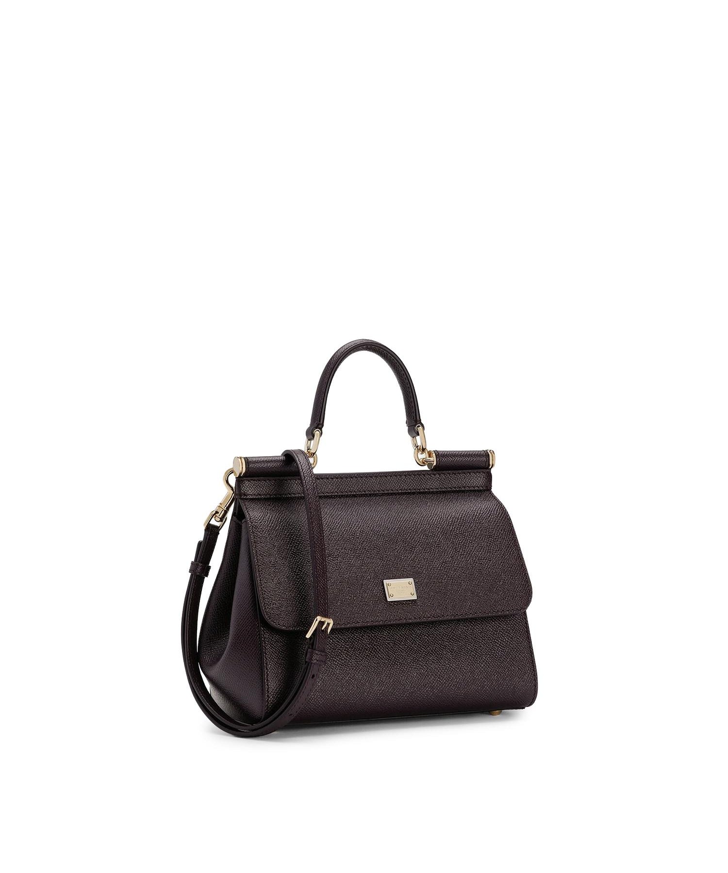Borsa a mano Sicily piccola in pelle Dauphine BB6003 B10018M073 DOLCE & GABBANA 