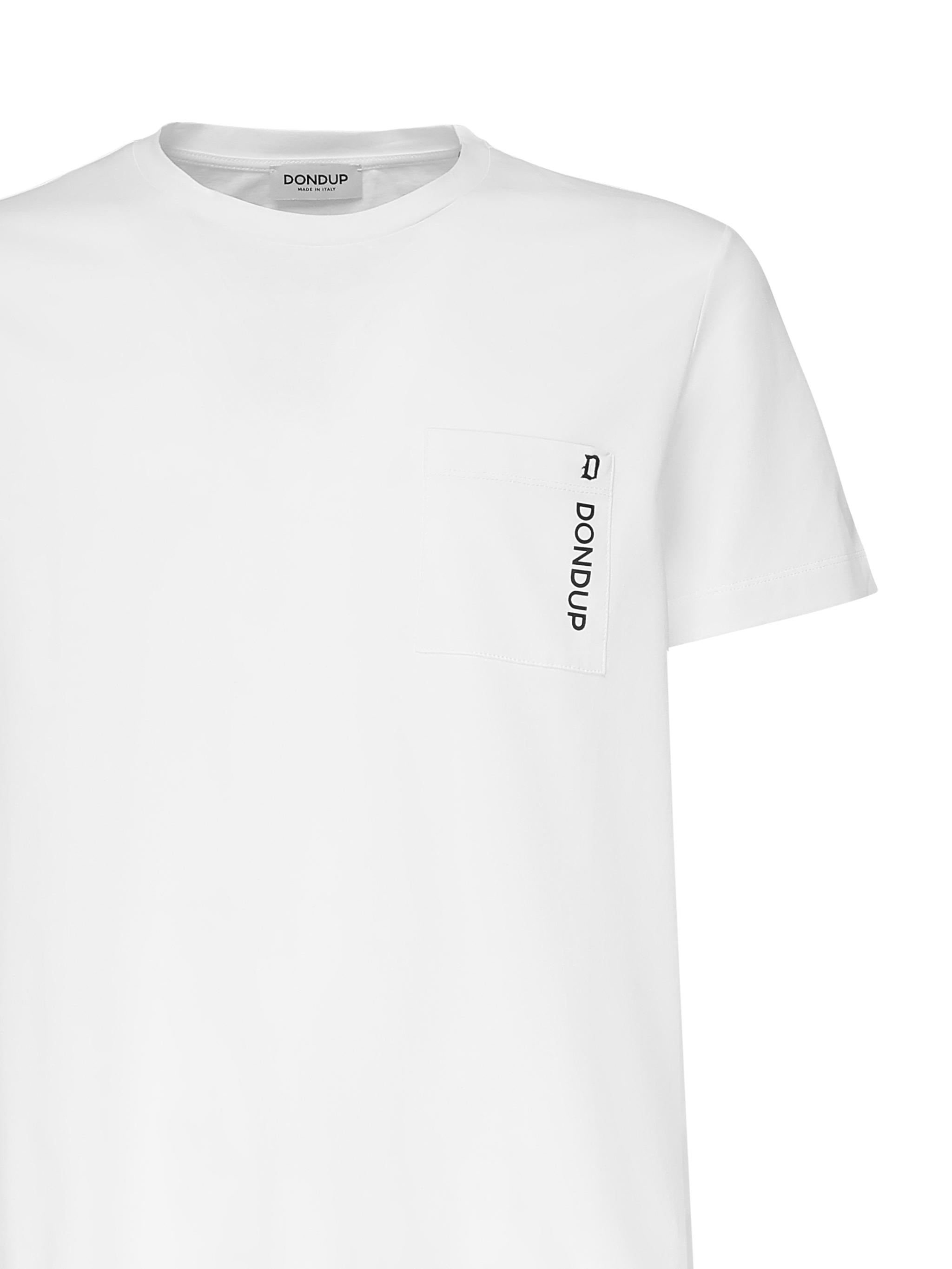 T-shirt in jersey con logo US356 JF0271UIS9000 DONDUP 