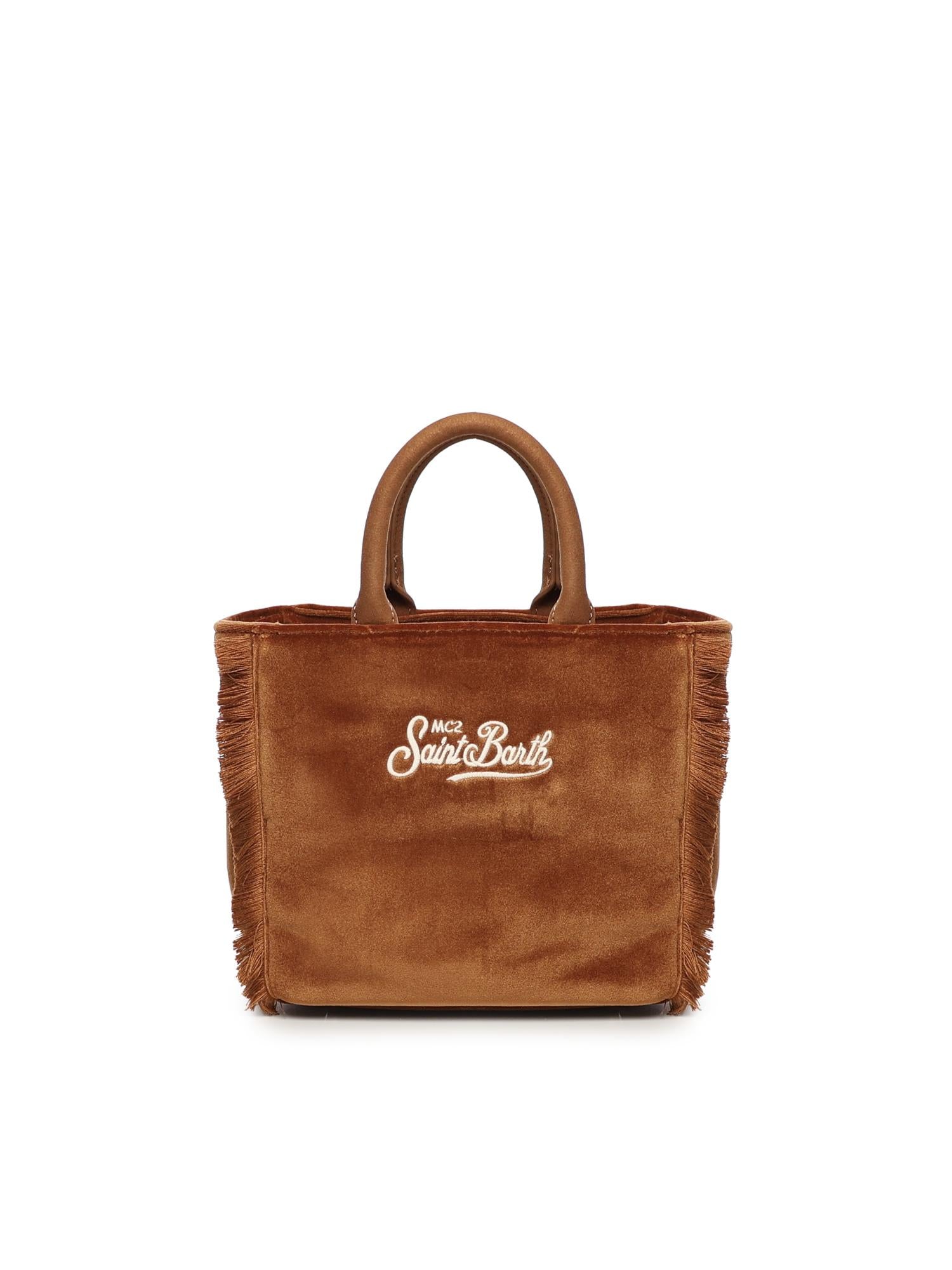 Mini bag Vanity velvet con logo <BR/> VAMI027 01042I MC2 SAINT BARTH 