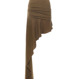 Gonna lunga asimmetrica Zahira T180361A TNS038CIGAR THE ANDAMANE 