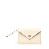 Pochette a mano in pelle con logo 104820 A0F1Z14Q PINKO