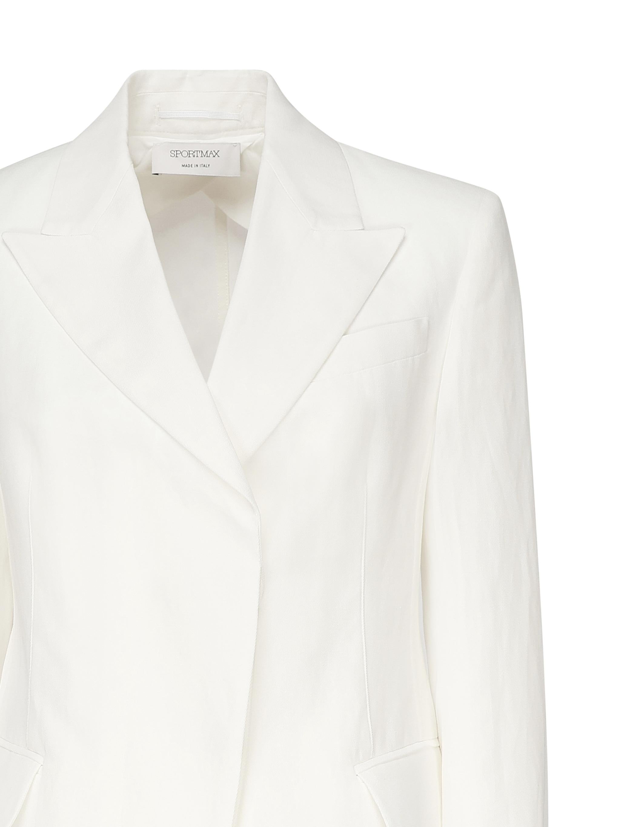Blazer in twill di lino e viscosa 2512041022600 001 SPORTMAX 