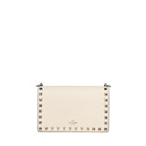 Mini bag con catena Rockstud in vitello granato 8W2P0Y59 VSHI16 VALENTINO GARAVANI 