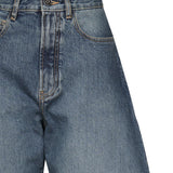 Jeans Round in denim délavé AA9P0176T536A 525 ALAIA 