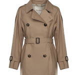 Trench corto doppiopetto in twill di cotone 2529026044600 001 MAX MARA THE CUBE 