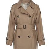 Trench corto doppiopetto in twill di cotone 2529026044600 001 MAX MARA THE CUBE 