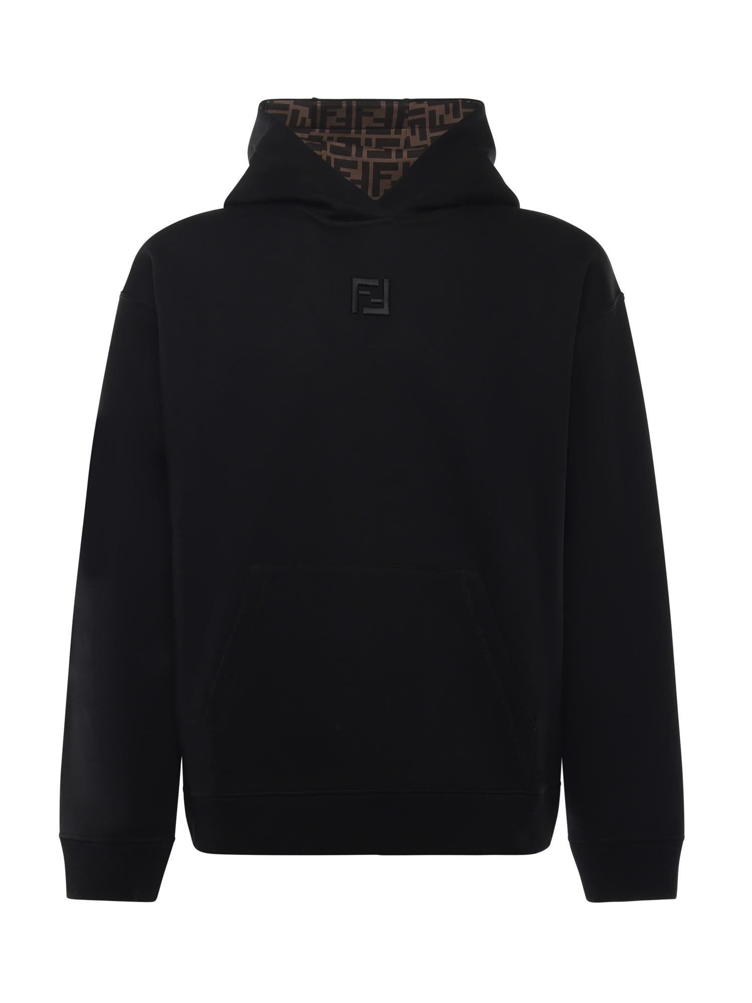 Felpa in cotone con logo FY1143 ATL9F0QA1 FENDI 
