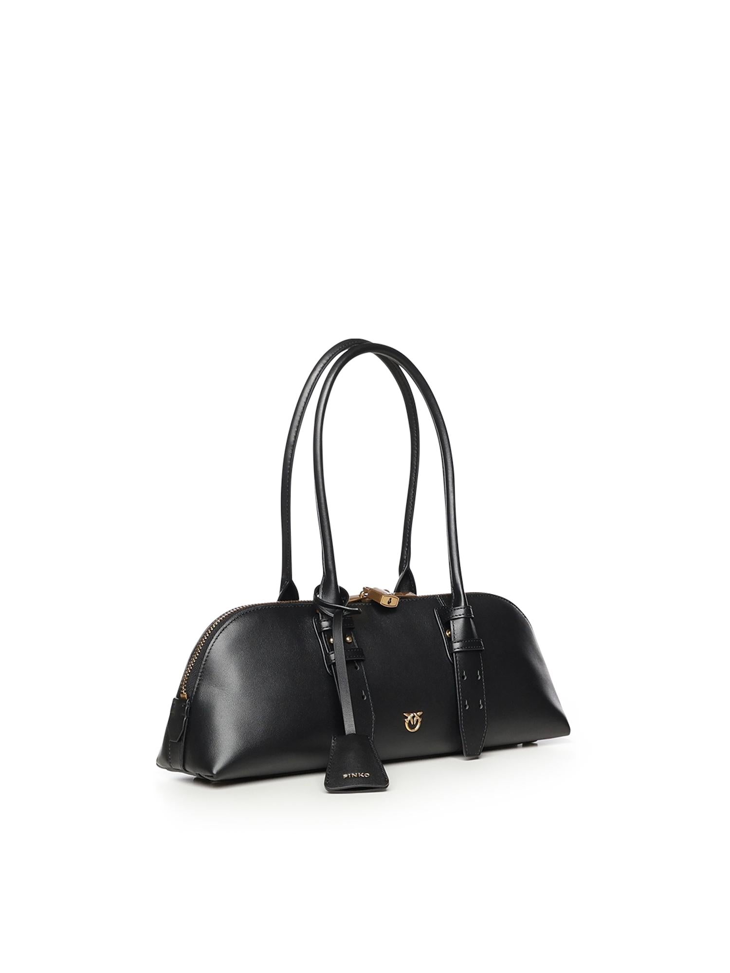 Borsa bowling Escape Bag Horizontal in pelle 106169 A0QOZ99Q PINKO 