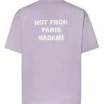 T-shirt Slogan in cotone KTS203CO002 LAV Drôle de Monsieur 