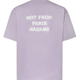 T-shirt Slogan in cotone KTS203CO002 LAV Drôle de Monsieur 