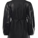 Giacca in lana e pelle<BR/><BR/> FJ7650 AJ0KF0TAZ FENDI 
