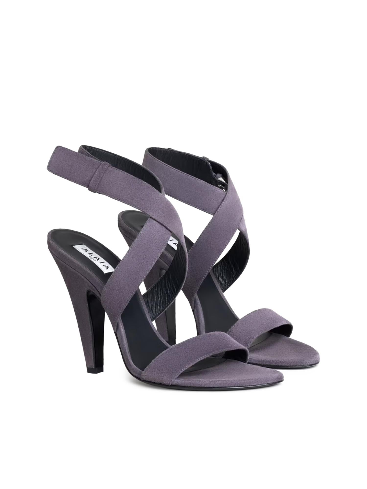 Sandali Cone in pelle scamosciata AA3S2017I117 U16 ALAIA 