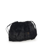 Maxi clutch in eco-pelliccia con logo 105909 A2VZZ99Q PINKO 