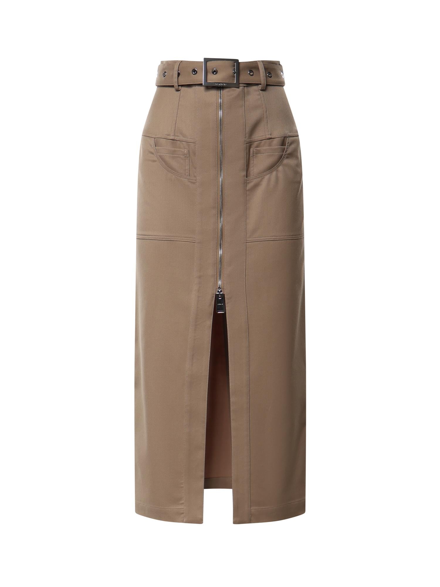 Gonna lunga in cover misto lana G616 WS0117DXXX728 DONDUP 