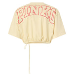Crop top con logo lettering 106871 A3BMC19 PINKO 
