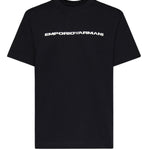 T-shirt in cotone con logo 8N1TE6 1JUFZ09Q4 EMPORIO ARMANI 
