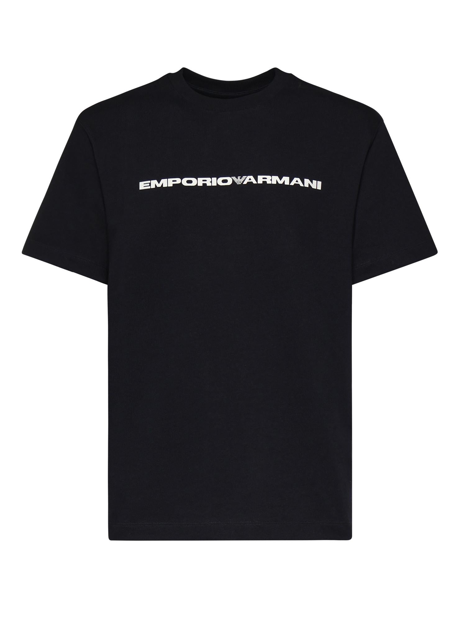T-shirt in cotone con logo 8N1TE6 1JUFZ09Q4 EMPORIO ARMANI 