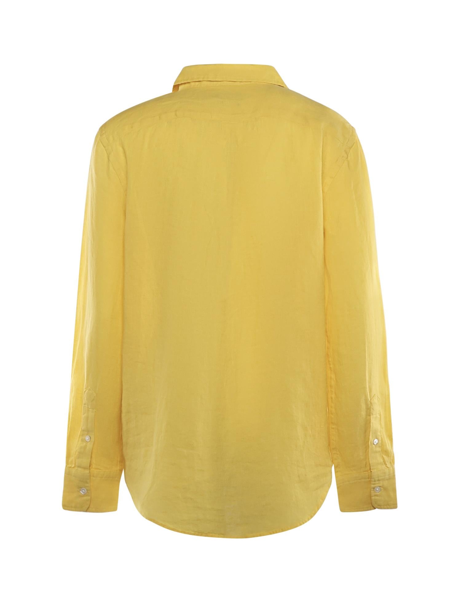 Camicia in lino con logo 211970730 502 POLO RALPH LAUREN 