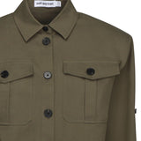 Camicia in gabardine di cotone AW25077T GR SELF-PORTRAIT 