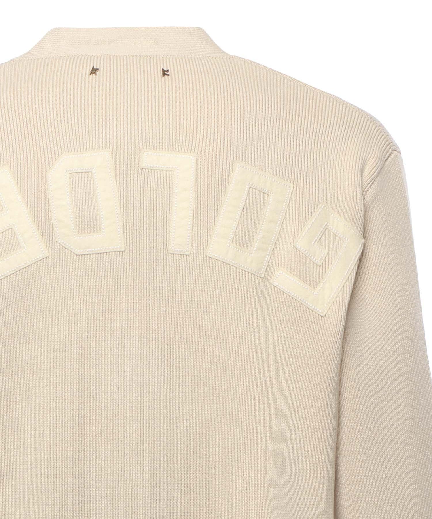 Cardigan con logo GMP00946 P00197255550 GOLDEN GOOSE 