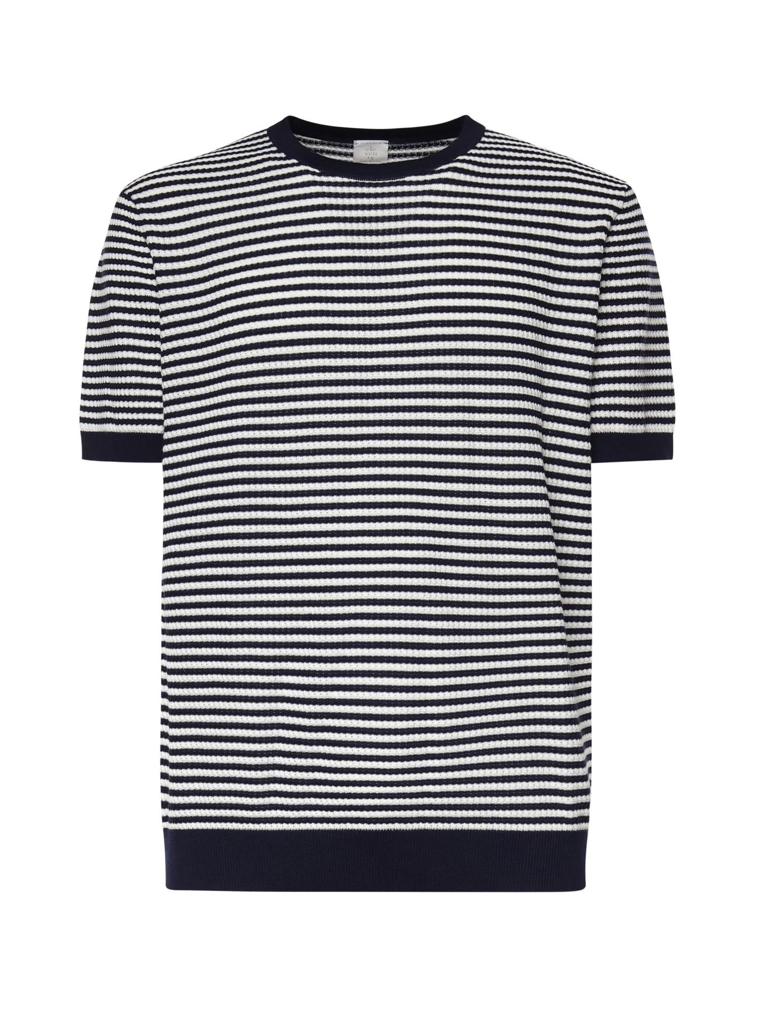 T-shirt a righe in cotone<BR/> M76MAGM57MAG0M037 11-01 ELEVENTY 