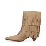 Stivale Jayla in pelle scamosciata con frange 40F5JYME6S 297 MICHAEL MICHAEL KORS 