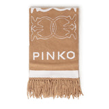 Sciarpa con logo Love Birds jacquard 105992 A2YOMZ2 PINKO 