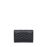 Portafogli envelope in grain de poudre 414404 BOW011000 SAINT LAURENT 
